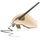 Image of a hand holding a pen